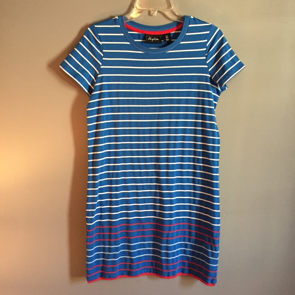 Heyton Striped Blue/White Nautical T-Shirt Dress